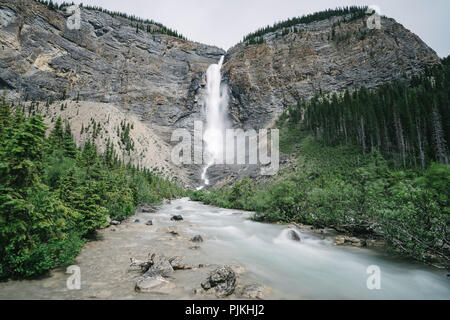 Takakkaw Falls, Wasserfall, Kanada Stockfoto