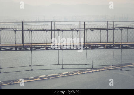 Die hängebrücke auf dem Felsen von Gibraltar, Jewel und Britische Enklave an der Mittelmeer Stockfoto