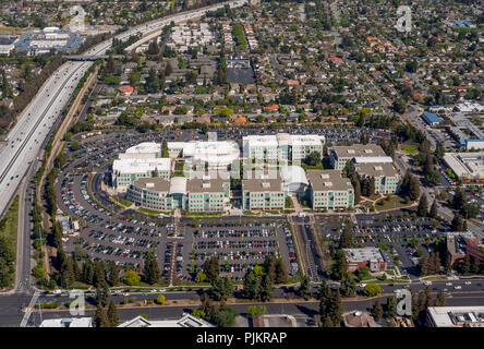 Apple Campus I, Apple Inc., Apple University, Endlosschleife, Silicon Valley, Valley, Kalifornien, Vereinigte Staaten von Amerika, Cupertino, Kalifornien, USA Stockfoto