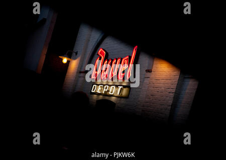 Ambiente Impressionen von der Duvel Moortgat Brauerei "Depot" Pub (Belgien, 30/09/2010) Stockfoto