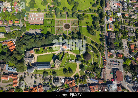 Burg Bentheim, Pulverturm, Stadtbild, Schlosspark, Bad Bentheim, Niedersachsen, Deutschland Stockfoto