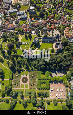 Burg Bentheim, Pulverturm, Stadtbild, Schlosspark, Bad Bentheim, Niedersachsen, Deutschland Stockfoto