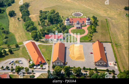 Alter Schafstall Basedow, Mecklenburgische Seenplatte, Mecklenburgische Schweiz, Mecklenburg-Vorpommern, Deutschland Stockfoto