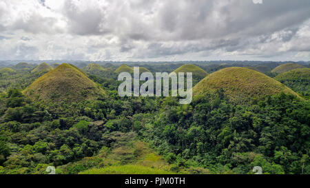 Chocolate Hills auf Bohol, Philippinen Stockfoto