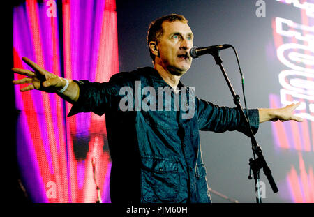 Britischen Post-Punk-Band "Gang of Four" spielen am Tag Festival der erste Sünder in Hasselt (Belgien, 01/11/2009) Stockfoto