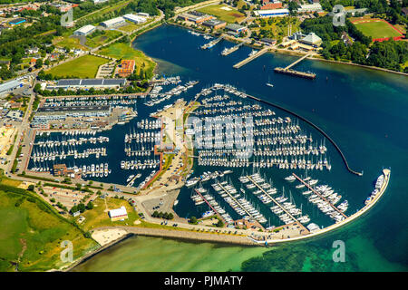 Marina Neustadt Holstein, Segelboote, Marina an der Wiek, Neustadt in Holstein, Bucht von Lübeck, Hansestadt, Schleswig-Holstein, Deutschland Stockfoto