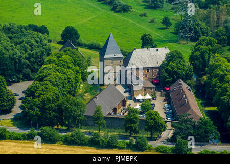 Wasserburg Haus Kemnade im Ruhrgebiet überschwemmungsgebiete an der Stadtgrenze zu Bochum, Hattingen, Ruhrgebiet, Nordrhein-Westfalen, Deutschland Stockfoto