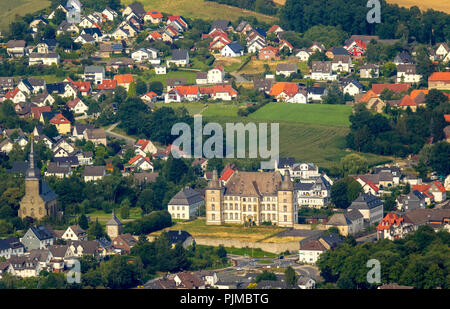 Schloss Sichtigvor, Deutschordensschloss komturei Mülheim in Sichtigvor, Deutschordensschloss, Sichtigvor, Warstein, Kreis Soest, Nordrhein-Westfalen, Deutschland Stockfoto