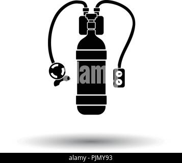 Symbol von Scuba. Weißen Hintergrund mit Schatten Design. Vektor-Illustration. Stock Vektor