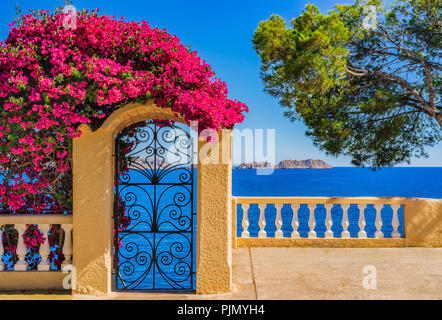 Schönen Meerblick an der Küste von Mallorca, Spanien Mittelmeer Stockfoto