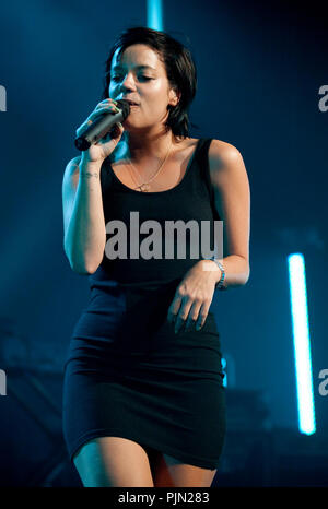 Von Lily Allen Konzert in der Ancienne Belgique, Brüssel (Belgien, 08.05.2009) Stockfoto