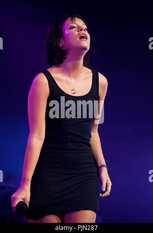 Von Lily Allen Konzert in der Ancienne Belgique, Brüssel (Belgien, 08.05.2009) Stockfoto