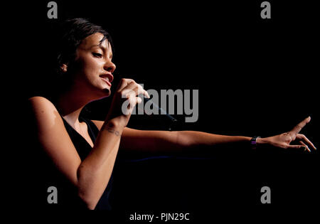 Von Lily Allen Konzert in der Ancienne Belgique, Brüssel (Belgien, 08.05.2009) Stockfoto