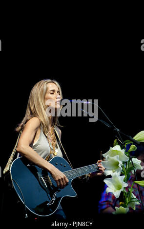 Bermudian singer-songwriter Heather Nova im Konzert an den dritten Tag des Suikerrock Festival in Tienen (Belgien, 30/07/2011) Stockfoto