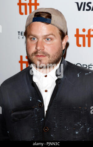 Toronto, Kanada. 7. September 2018. Brady Corbet bei der Premiere von 'Vox Lux' mit dem 43. Toronto International Film Festival im Elgin Theater. Toronto, 07.09.2018 Credit: Geisler-Fotopress GmbH/Alamy leben Nachrichten Stockfoto