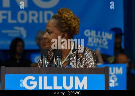 Orlando, USA, 8 September, 2018, Andrew Gillum, der demokratische Kandidat für Florida Gouverneur, präsentiert eine progressive Agenda an Kick-off-Rallye. Credit: Bob Katz/Alamy leben Nachrichten Stockfoto