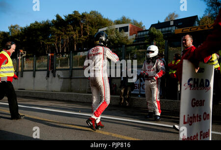 Clouseau Sänger Koen Wauters Racing an der BTCS belgischen Touring Car Serie Rennen in Zolder (Belgien, 25/10/2009) Stockfoto