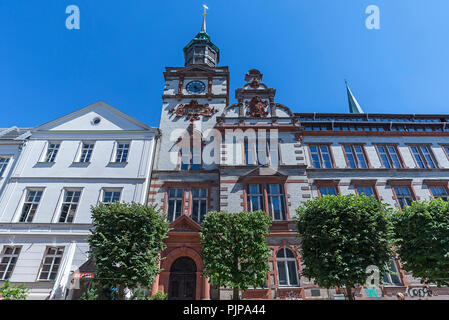 Aufgeführten Main Post Office, von 1892, Schwerin, Mecklenburg-Vorpommern, Deutschland Stockfoto