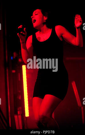 Von Lily Allen Konzert in der Ancienne Belgique, Brüssel (Belgien, 08.05.2009) Stockfoto