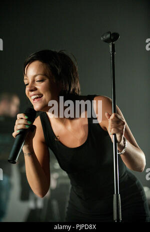 Von Lily Allen Konzert in der Ancienne Belgique, Brüssel (Belgien, 08.05.2009) Stockfoto