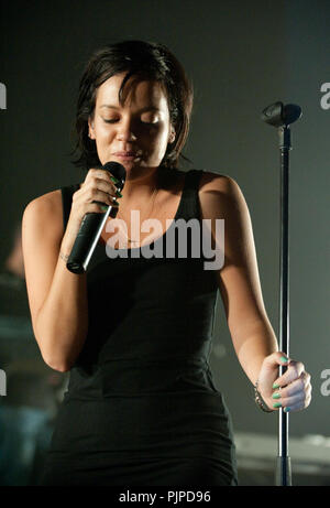 Von Lily Allen Konzert in der Ancienne Belgique, Brüssel (Belgien, 08.05.2009) Stockfoto