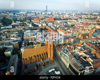 Luftbild des berühmten polnischen Stadt Wroclaw Stockfoto