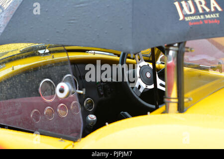 Nahaufnahme Bild eines klassischen AC Cobra Auto Stockfoto