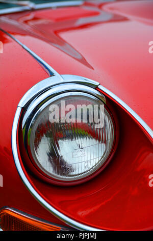 Nahaufnahme Bild eines klassischen Jaguar E-type car Stockfoto