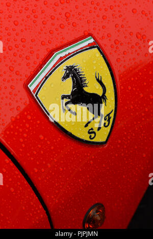 Close up of a Ferrari 488 supercar Stockfoto