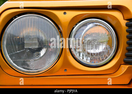 Nahaufnahme Bild eines Reliant Scimitar klassische Sportwagen Stockfoto