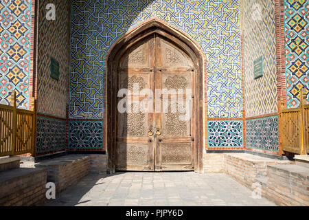 Die Khudayar Khan Palace ist das populärste Wahrzeichen von Ferghanatal. Kokand, Usbekistan. Stockfoto