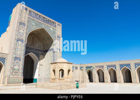 Mir-i-arabischen Madrasah (Miri arabischen Madrasah) in Buchara, Usbekistan Stockfoto