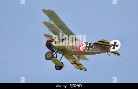 Bremont Großen Krieg Display Team - Fokker Dr1 Dreidecker Stockfoto