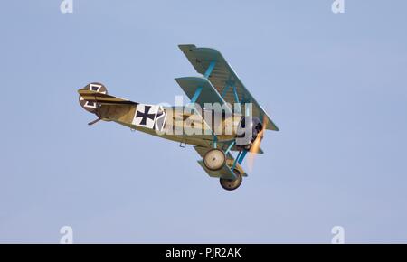 Bremont Großen Krieg Display Team - Fokker Dr1 Dreidecker Stockfoto