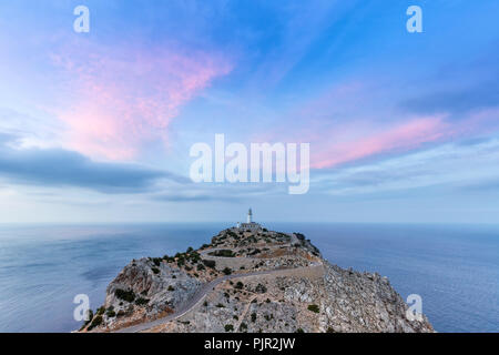 Mallorca Cap Formentor Abendhimmel Mittelmeer Spanien reisen Space copyspace kopieren Stockfoto