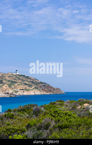 Leuchtturm, Pointe de La Revellata, Calvi, Korsika, Frankreich Stockfoto