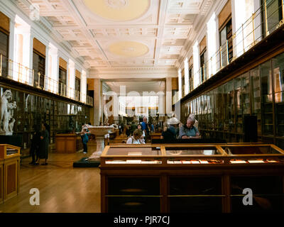 Erleuchtung Galerie früher die King's Library Gallery, das British Museum, London, England Stockfoto