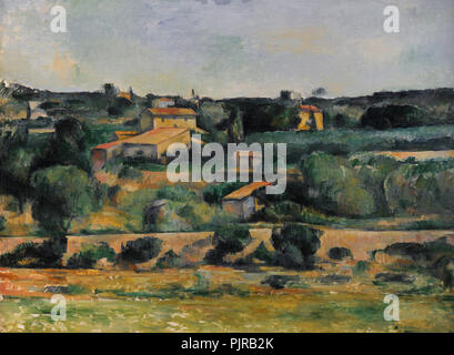 Paul Cezanne (1839-1906). Französische Maler. Landschaft im Westen von Aix-en-Provence, ca. 1878). Wallraf-Richartz-Museum. Köln. Deutschland. Stockfoto
