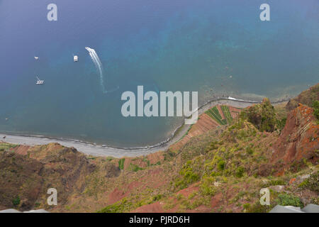 Ausssicht des Cabo Girao, Camara de Lobos, Madeira, Portugal, Ausssicht vom Cabo Girao Stockfoto