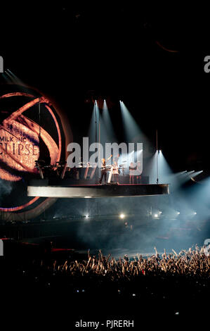 Belgische Dance Act's Milk Inc Eclipse Konzert im Sportpaleis Antwerpen (Belgien, 24/09/2010) Stockfoto