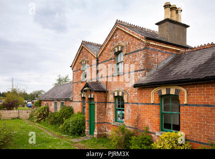 Irland, Co Leitrim, Dromod, Cavan und Leitrim Eisenbahn Museum im alten Bahnhof Haus Stockfoto