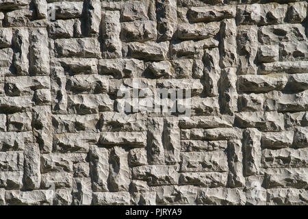 Dekorative stonewalll Textur muster Nahaufnahme. Hintergrundbild. Stockfoto