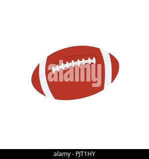 American football Ball. Vector Illustration auf weißem Hintergrund Stock Vektor