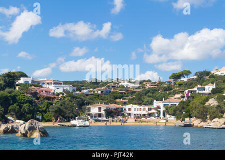 Schönen Dorf Port Rafael vom Meer, Sardinien, Italien. Stockfoto