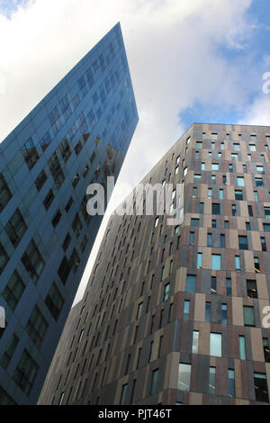 Novotel und andere Bürogebäude im 22@-Viertel von Poblenou, Barcelona, Katalonien, Spanien. Stockfoto