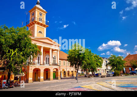 Stadt Sombor Square und Architektur, Region Vojvodina in Serbien Stockfoto