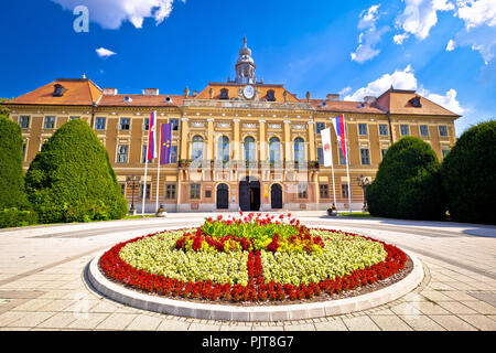 Sombor Square und City Hall, Region Vojvodina von Kroatien Stockfoto