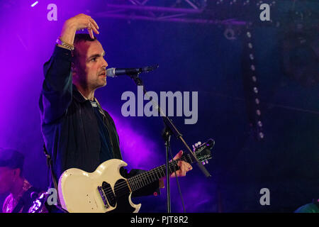 Amen Dünen live im Grand Pavillion auf der letzten überhaupt Festival Nummer 6, Portmeirion, Wales, Großbritannien Stockfoto