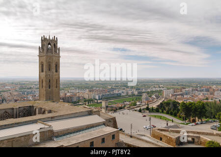 Die Kathedrale der Hl. Maria von La Seu Vella, in Lleida, Katalonien, Spanien Stockfoto