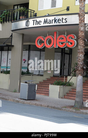 Coles Supermarkt in Brisbane, Australien Stockfoto